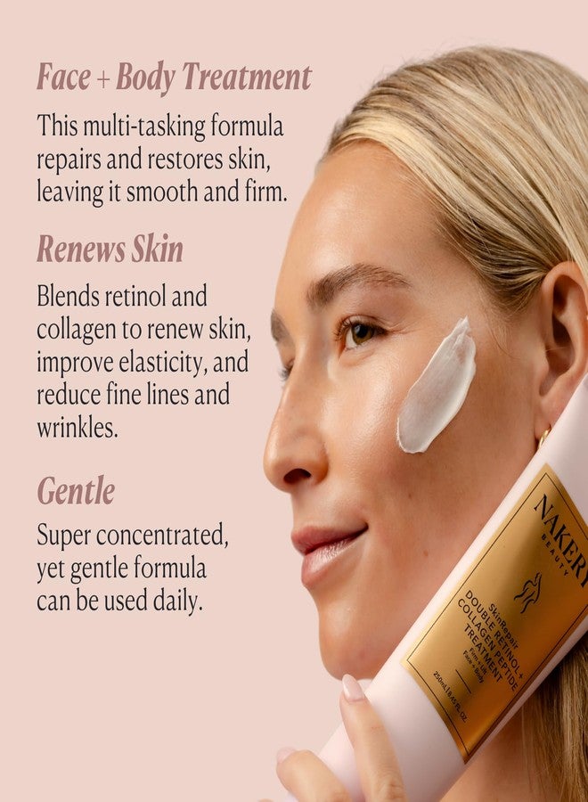 Nakery Beauty Retinol Cream with Collagen and Hyaluronic Acid, Anti Aging Moisturizer for Wrinkles, Face Treatment for All Skin Types, Day and Night Formula for Women - Image 3